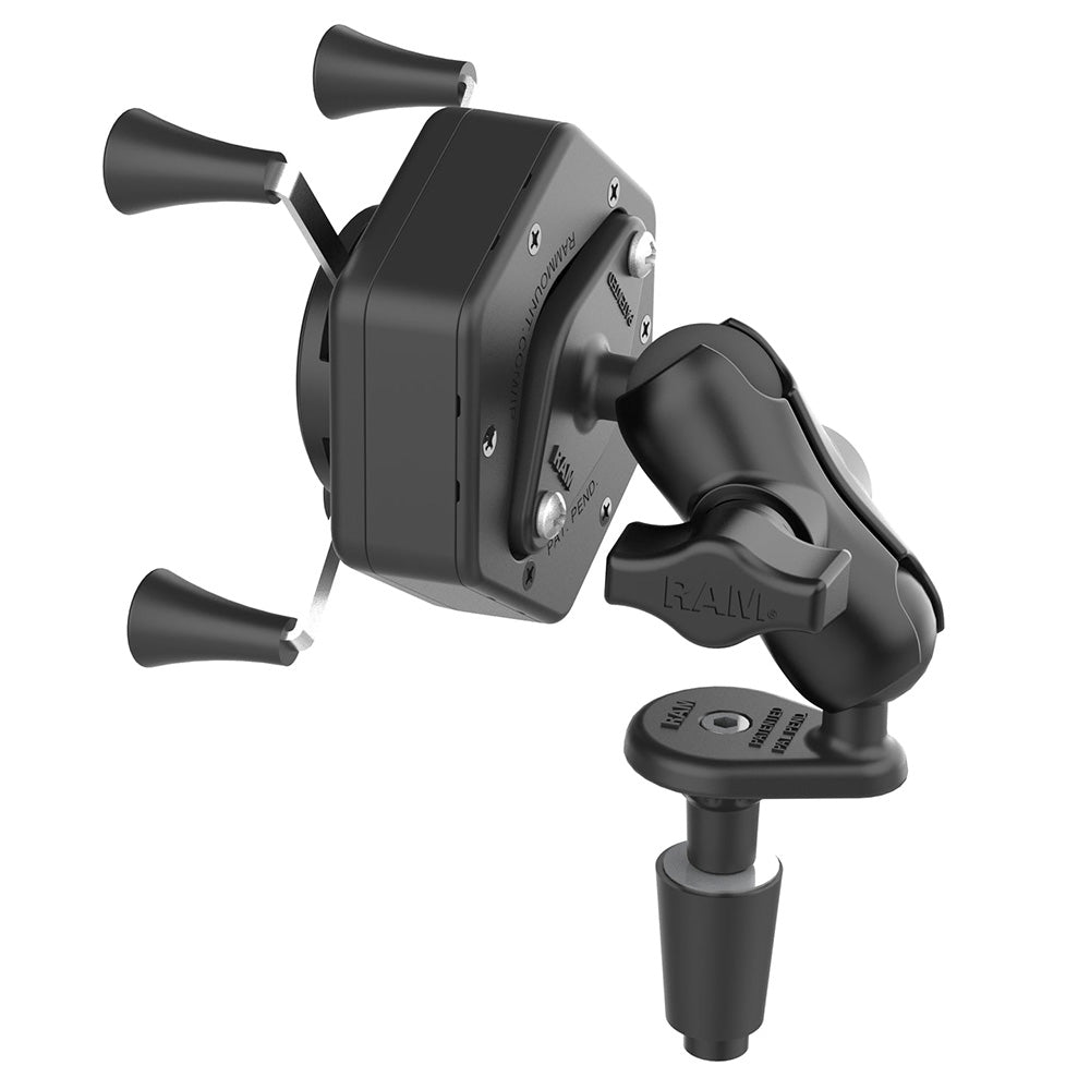 RAM Mount RAM XGrip Phone Mount wVibeSafe Fork Stem Base Short RAMB176AUN7462