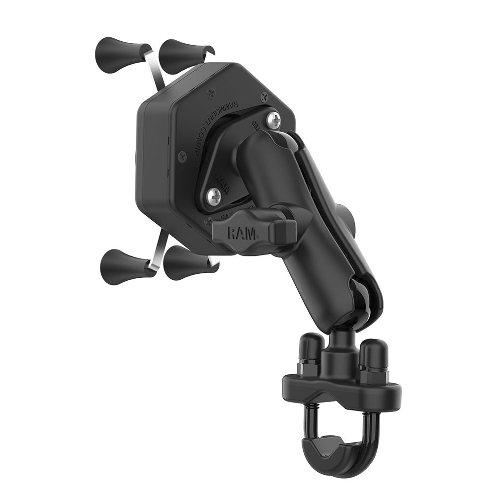 RAM Mount RAM XGrip Phone Mount wVibeSafe UBolt Base Medium RAMB149ZUN7462