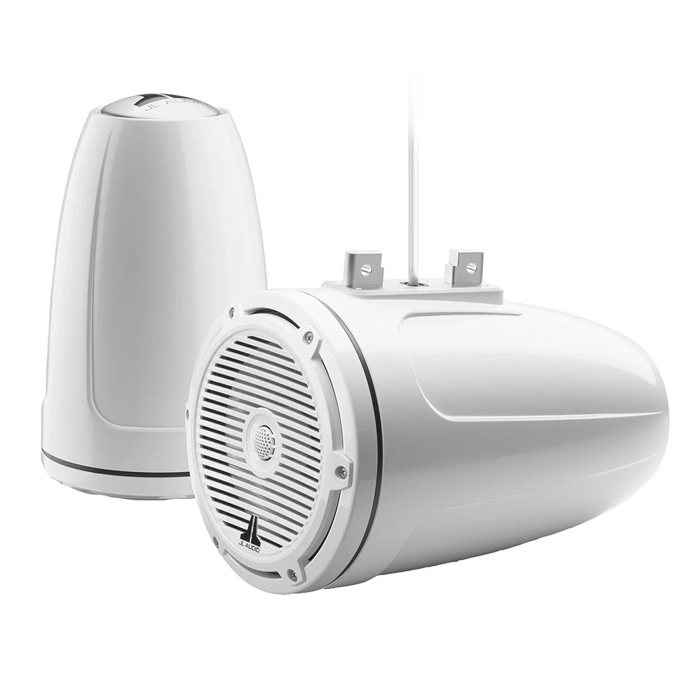 JL Audio M3 Series 77 Enclosed Tower Coaxial System wGloss White Classic Grille M3770ETXv3GwCGw 0100326600