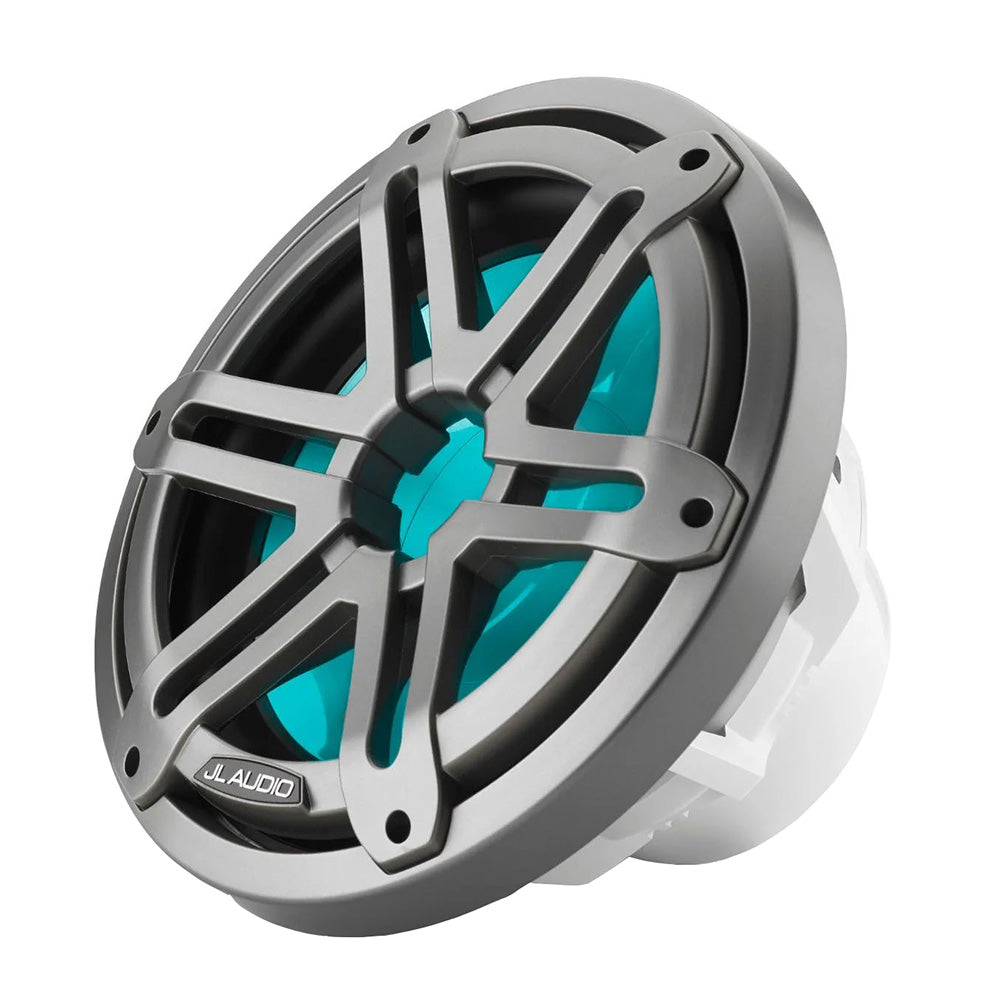 JL Audio M3 10 Marine Subwoofer wGrey Metallic Sport Grille RGB LED Lighting M310IBSGmi4 0100326400