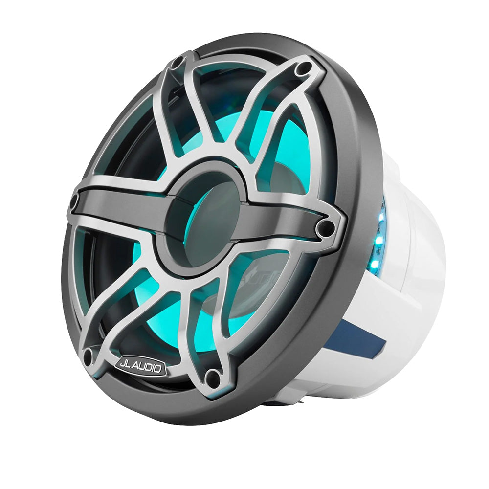 JL Audio M6 10 Marine InfiniteBaffle Subwoofer wTitanium Sport Grille Transflective LED Lighting M610IBSGmTii4