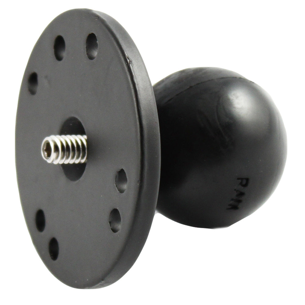 RAM Mount 25 Round Base w15 Ball 1420 Threaded Male Post fCameras RAM202AU