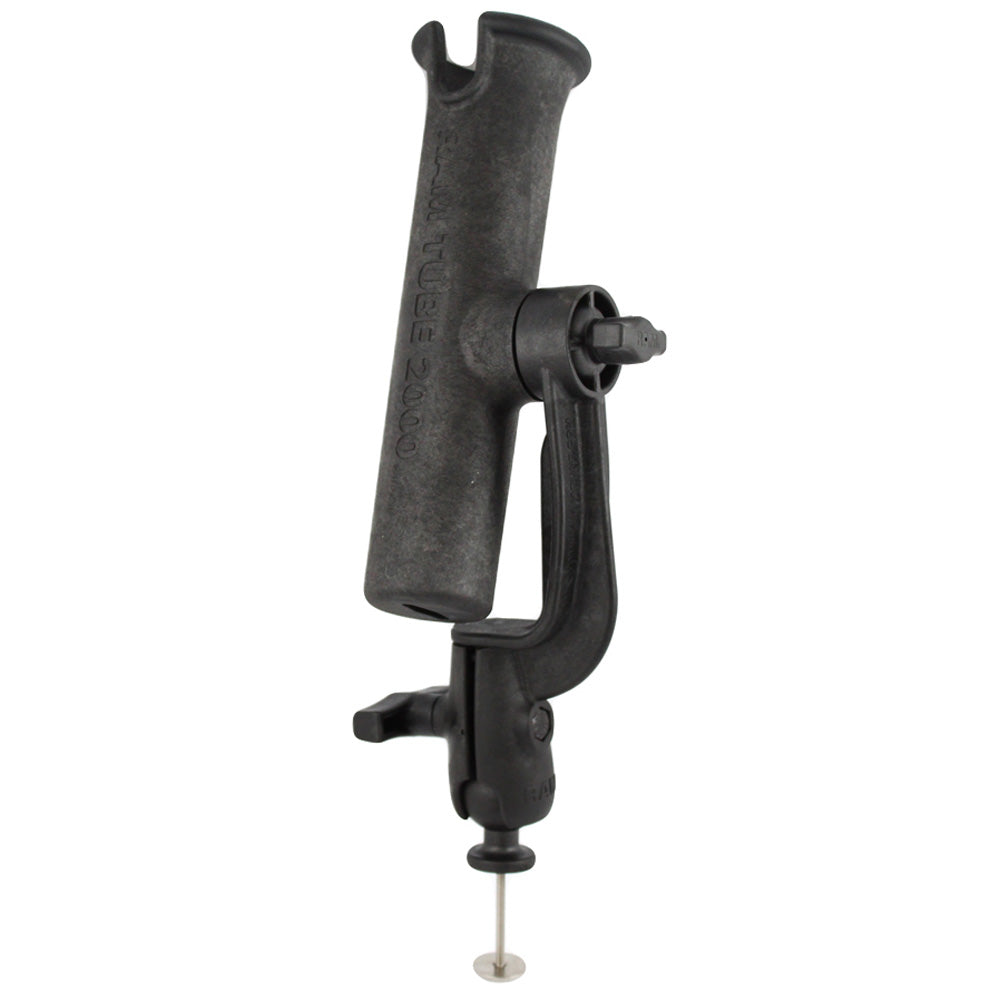 RAM Mount RAMTUBE 2000 Holder wRAMROD Revolution RatchetSocket System 5 Spot Mounting Base Adapter RAM301RB5