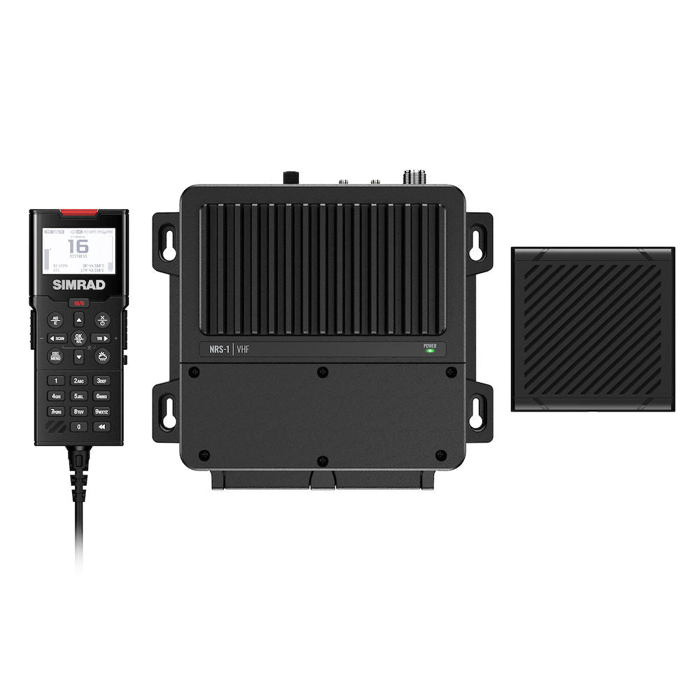 Simrad RS100 VHF Black Box Radio wHandset Speaker 00015643001