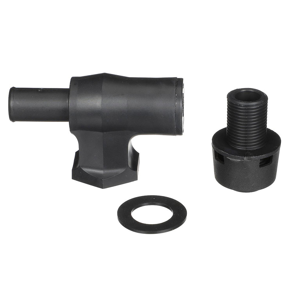 Attwood 90 PTrap Fuel Tank Vent Black wBlack Vent Head 16703