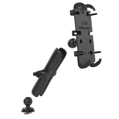 RAM Mount QuickGrip XL Phone Mount wTrack Ball Base  Long RAMHOLPD4C354TRA1U