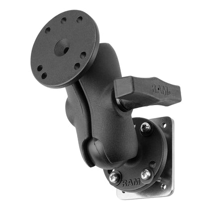 RAM Mount DrillDown Dashboard Mount wBacking Plate  C Size Short RAM101B225B2U