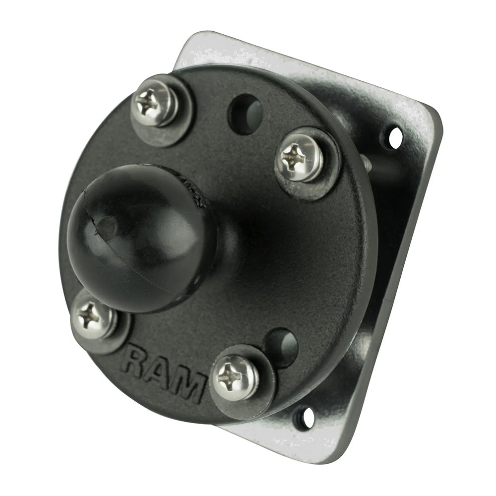 RAM Mount DrillDown Dashboard Ball Base wBacking Plate  B Size RAMB2022252U