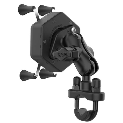 RAM Mount RAM XGrip Phone Mount wVibeSafe  UBolt Base  Short RAMB149ZAUN7462