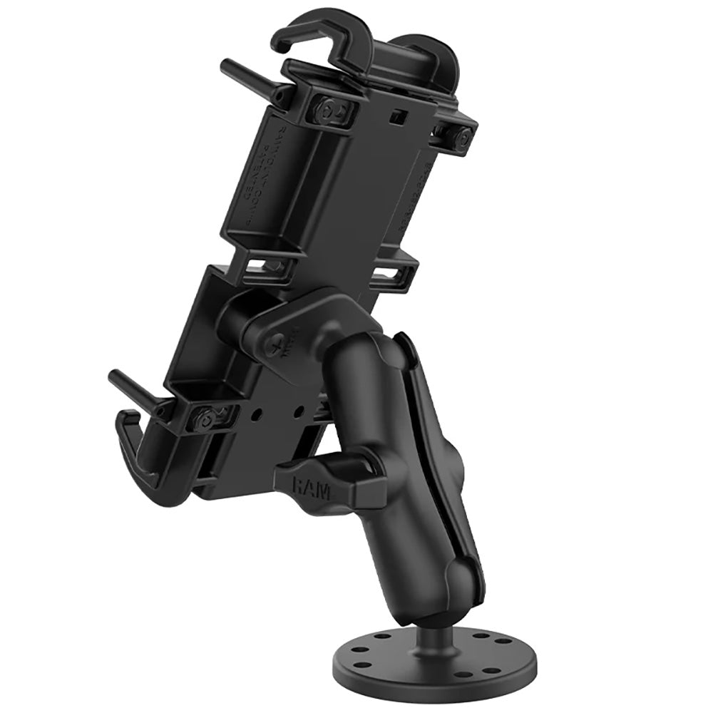 RAM Mount RAM QuickGrip XL SpringLoaded Phone Mount wDrillDown Base RAMB138PD4U
