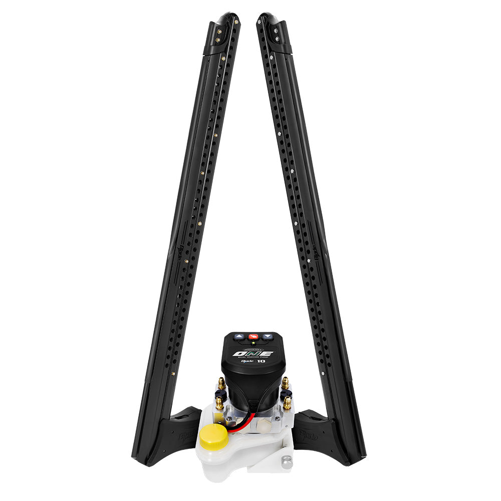 PowerPole Blade ONE Pump BLS Shallow Water Anchor System  10  Dual Blade  Matte Black PP2BLS10MB