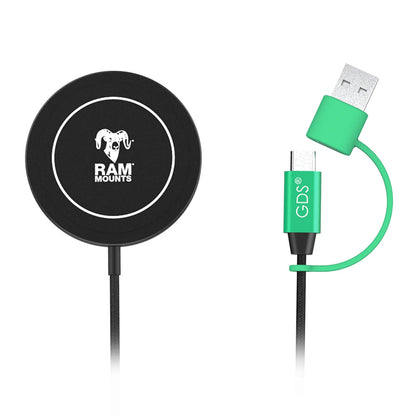 RAM Mount RAM Qi2 15W Wireless Charger RAMGDSCHARGEW2M