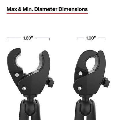 RAM Mount RAM Trolling Motor Stabilizer wToughClaw 1  16 Clamp Bases RAP404404U