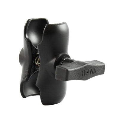 RAM Mount Short Double Socket Arm f15 Ball RAM201UB
