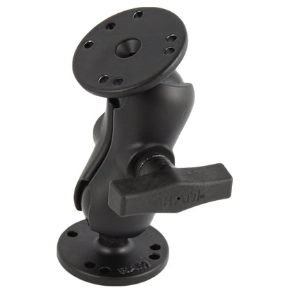 RAM Mount 15 Ball Mount wShort Double Socket Arm  225 Round Bases RAM101UB