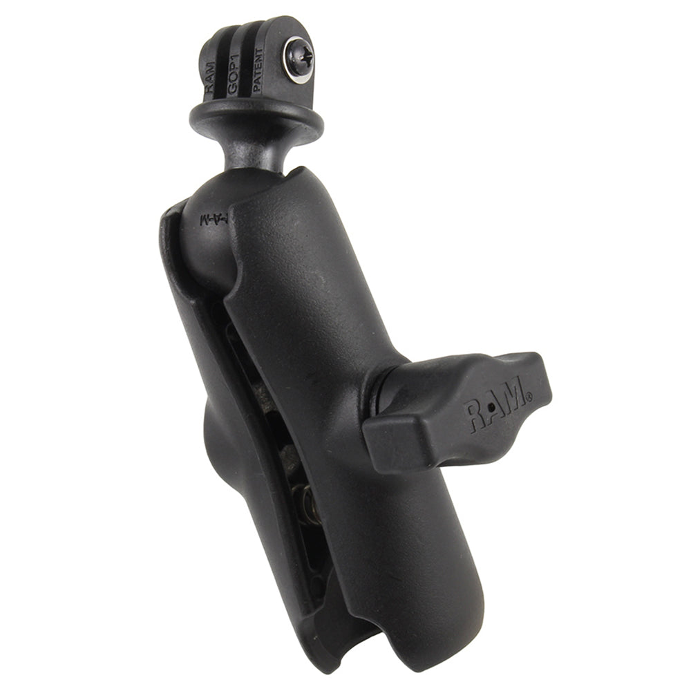 RAM Mount GoPro Hero Adapter with Double Socket Arm RAMB202GOP1201U