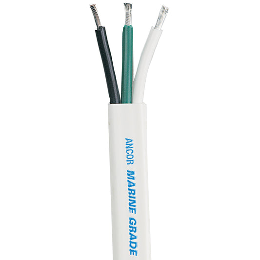 Ancor White Triplex Cable  63 AWG  Flat  100 130710