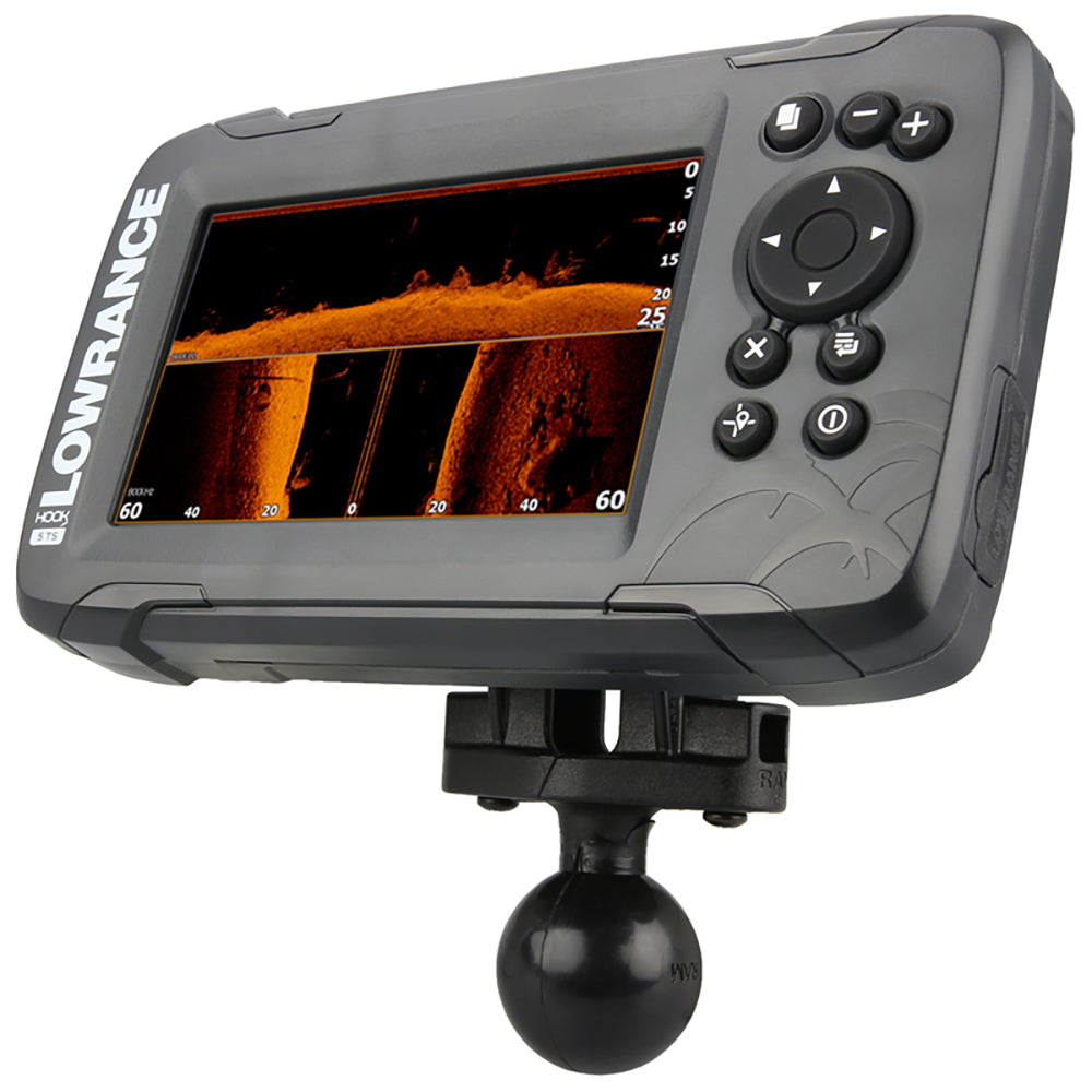 RAM Mount C Size 15 Fishfinder Ball Adapter for the Lowrance Hook2 Series RAM202LO12