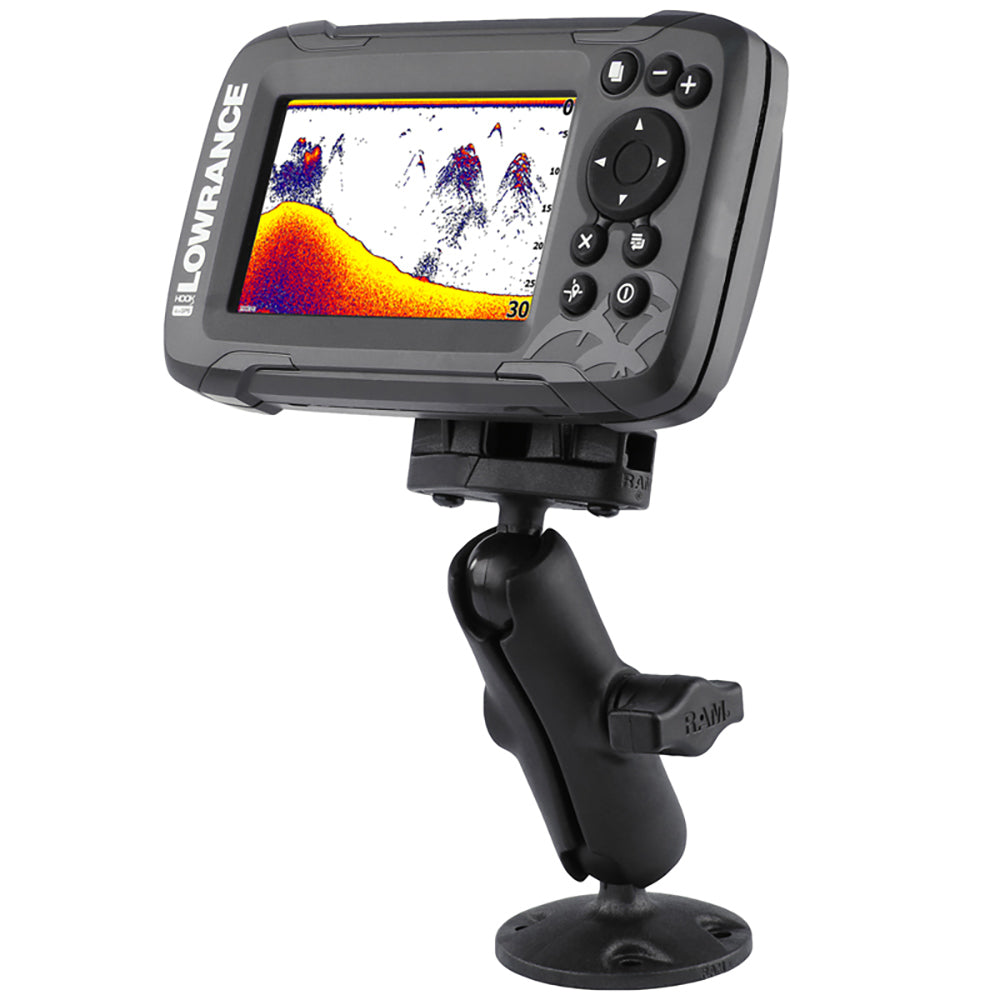 RAM Mount B Size 1 Composite Fishfinder Mount for the Lowrance Hook2 Series RAPB101LO12