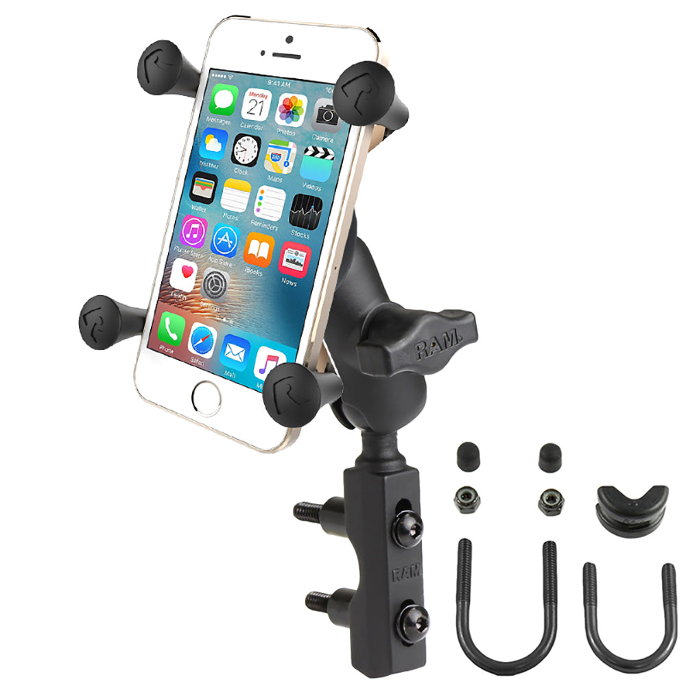 RAM Mount XGrip Phone Mount wMotorcycle BrakeClutch Reservoir Base RAMB174AUN7U