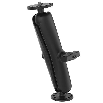 RAM Mount RAM Double Ball Mount w1420 Male Thread  Long Arm RAM101AUD